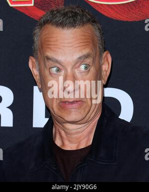 Burbank, USA. 07. September 2022. Tom Hanks kommt bei der Disney Pinocchio Weltpremiere an, die am Mittwoch, 7. September 2022, im Haupttheater der Walt Disney Studios in Burbank, CA, stattfand. (Foto: Juan Pablo Rico/Sipa USA) Quelle: SIPA USA/Alamy Live News Stockfoto