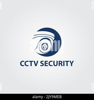 CCTV Vector Logo Icon Design. Design Der Vorlage Für Das Kamerlogo. Und Sicherheitssystem Logo Vector Stock Vektor