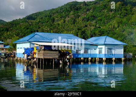 Indonesien Anambas Islands - Terempa Kelong Haus auf Siantan Island Stockfoto