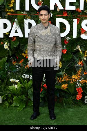 London, Großbritannien. 07. September 2022. Maxime Bouttier bei der Ticket to Paradise Weltpremiere am 7.. September 2022 im Leicester Square, London, Großbritannien. Foto von Stuart Hardy/ABACAPRESS.COM Quelle: Abaca Press/Alamy Live News Stockfoto