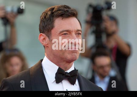 Venedig, Italien. 07. September 2022. VENEDIG, ITALIEN. 7. September 2022: Hugh Jackman bei der Son-Premiere auf den Internationalen Filmfestspielen von Venedig 79.. Picture: Kristina Afanasyeva/Featureflash Credit: Paul Smith/Alamy Live News Stockfoto