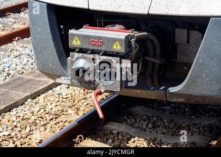 CAF Civity SNG Local Pendler Sprinter Zug am Bahnhof von Zwolle in den Niederlanden Stockfoto