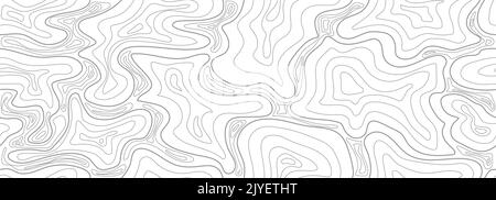 Topografische Linien. Nahtloser Kartenhintergrund mit geografischem Raster. Stock Vektor