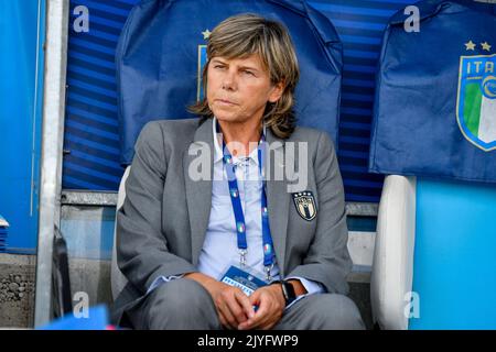 Ferrara, Italien. 06. September 2022. Italiens Chefcoach Milena Bertolini Porträt während der WM 2023 Qualifikationsspannen - Italien Frauen gegen Rumänien, FIFA WM in Ferrara, Italien, September 06 2022 Quelle: Independent Photo Agency/Alamy Live News Stockfoto