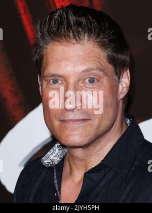 Los Angeles, Usa. 07. September 2022. LOS ANGELES, KALIFORNIEN, USA - 07. SEPTEMBER: Der amerikanische Schauspieler Sean Kanan kommt zur Los Angeles Premiere von Netflix's 'Cobra Kai' Saison 5, die am 7. September 2022 im Los Angeles State Historic Park in Los Angeles, Kalifornien, USA, stattfand. (Foto von Xavier Collin/Image Press Agency) Quelle: Image Press Agency/Alamy Live News Stockfoto