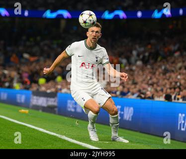 London, Großbritannien. 07. Sep, 2022 - Tottenham Hotspur gegen Marseille - UEFA Champions League - Gruppe D - Tottenham Hotspur Stadium Ivan Perisic von Tottenham Hotspur gegen Marseille. Bildnachweis: Mark Pain/Alamy Live News Stockfoto