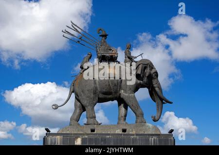 König Rama I. Denkmal in Buriram, Thailand, Buriram Stockfoto