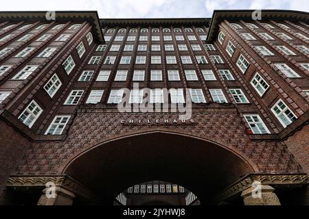 Chilehaus, ehemaliges Kontorhaus, Deutschland, Hamburg Stockfoto