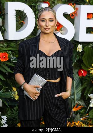 London, Großbritannien. 07. September 2022. Safran Barker nimmt an der Weltpremiere von Ticket to Paradise am Odeon Luxe Leicester Square in London Teil. Kredit: SOPA Images Limited/Alamy Live Nachrichten Stockfoto