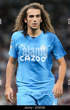 London, Großbritannien. 07. September 2022. Mattéo Guendouzi #6 von Marseille während des UEFA Champions League-Spiels Tottenham Hotspur gegen Marseille im Tottenham Hotspur Stadium, London, Großbritannien, 7.. September 2022 (Foto von Arron Gent/Nachrichtenbilder) in London, Großbritannien am 9/7/2022. (Foto von Arron Gent/News Images/Sipa USA) Quelle: SIPA USA/Alamy Live News Stockfoto