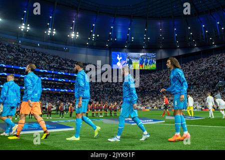 LONDON, ENGLAND - 07. SEPTEMBER: Matteo Guendouzi von Olympique Marseille während des UEFA Champions League-Spiel der Gruppe D zwischen Tottenham Hotspur und O Stockfoto