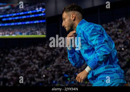 LONDON, ENGLAND - 07. SEPTEMBER: Jonathan Clauss von Olympique Marseille während des UEFA Champions League-Spiel der Gruppe D zwischen Tottenham Hotspur und Ol Stockfoto