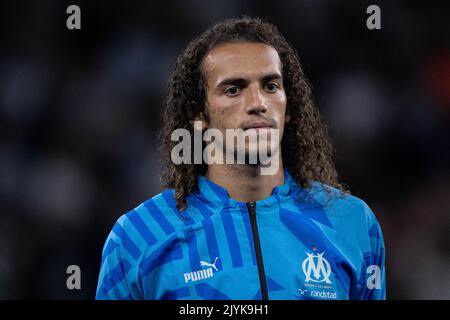 LONDON, ENGLAND - 07. SEPTEMBER: Matteo Guendouzi von Olympique Marseille während des UEFA Champions League-Spiel der Gruppe D zwischen Tottenham Hotspur und O Stockfoto