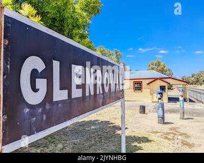 Glenrowan Historic Precinct in Victoria, Australien Stockfoto