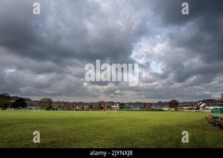 Steyning, Januar 31. 2019: Der Horseshoe Walk in Steyning, West Sussex Stockfoto