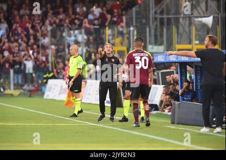 Salerno, Italien. 05. Sep, 2022. Während der Serie Ein Spiel zwischen US Salernitana 1919 und FC Empoli im Stadio Arechi Credit: Independent Photo Agency/Alamy Live News Stockfoto