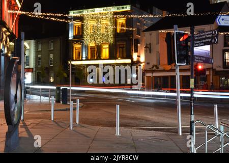 Light Trails, Kilkenny, Irland Stockfoto