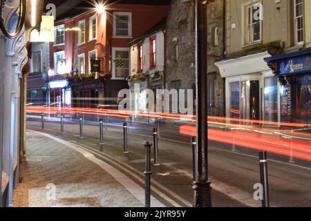 Light Trails, Kilkenny, Irland Stockfoto