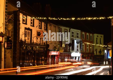 Light Trails, Kilkenny, Irland Stockfoto