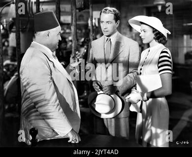 SYDNEY GREENSTREET PAUL HENREID und INGRID BERGMAN in CASCA 1942 Regisseur MICHAEL CURTIZ Warner Bros. Stockfoto