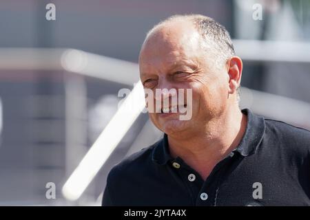 Autodromo Nazionale di Monza, Monza, Italien, 08. September 2022, Frederic Vasseur, Teamchef, Alfa Romeo F1 Team während der Formel 1 Pirelli Gran Premio d'Italia 2022 - Grand Prix von Italien - Formel 1 Meisterschaft Stockfoto