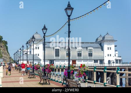 Penarth Promenade and Pier, Penarth, Vale of Glamorgan (Bro Morgannwg), Wales (Cymru), Großbritannien Stockfoto