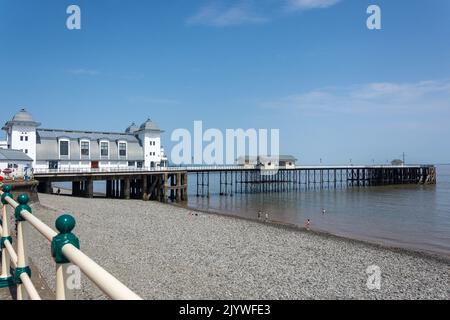 Penarth Beach and Pier, Penarth, Vale of Glamorgan (Bro Morgannwg), Wales (Cymru), Großbritannien Stockfoto