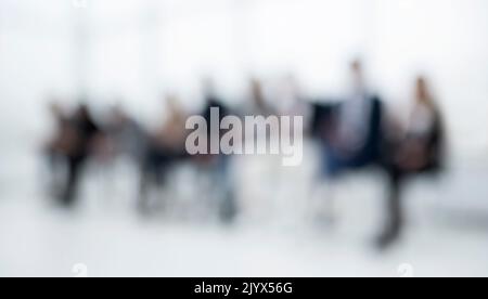Hintergrundbild von jungen Menschen in der Schlange warten Stockfoto