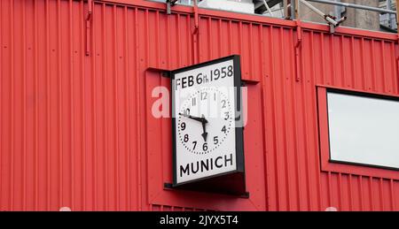 Manchester, England, 8.. September 2022. Die Münchner Uhr während des Spiels der UEFA Europa League in Old Trafford, Manchester. Bildnachweis sollte lauten: Andrew Yates / Sportimage Stockfoto