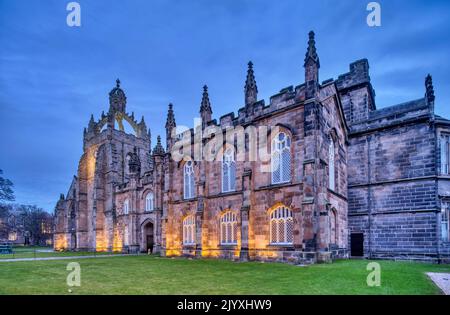 Ein Blick auf Kings College, Aberdeen, Schottland, Stockfoto