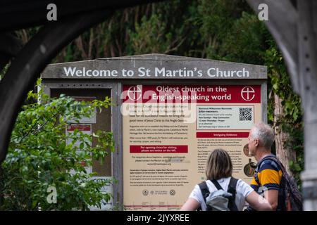 St Martins Church, Canterbury, England, Großbritannien Stockfoto