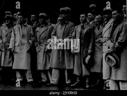 England Tour of Australia 1932 - R/League - Fußball. 1. Juni 1936. Stockfoto