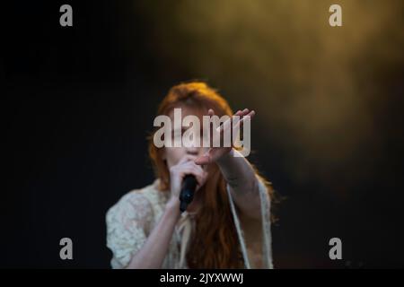 Florence + The Machine live beim Tempelhof Sounds Festival in Berlin Stockfoto