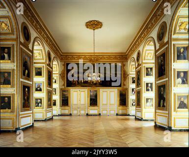 Halle von 1792 im Schloss von Versailles (Chateau de Versailles), einem königlichen Schloss in Versailles in der Region Ile-de-France in Frankreich Stockfoto