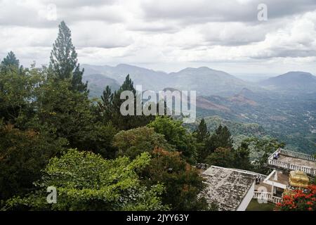 Schöne Wald- und Berglandschaft in Sri Lanka Stockfoto