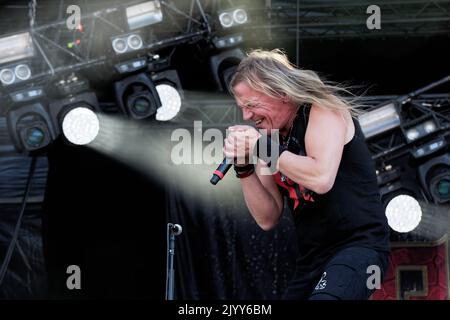 PRETTY MAIDS HELLFEST, Clisson, FRANKREICH, 17/06/2017 Florent 'MrCrash' B. Stockfoto