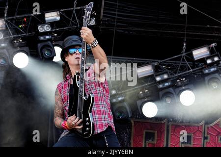 PRETTY MAIDS HELLFEST, Clisson, FRANKREICH, 17/06/2017 Florent 'MrCrash' B. Stockfoto