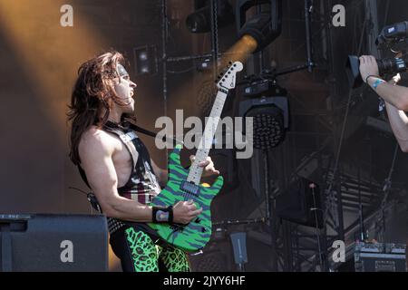 STEEL PANTHER HELLFEST, Clisson, FRANKREICH, 17/06/2017 Florent 'MrCrash' B. Stockfoto