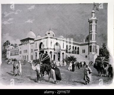 Ausstellung Universelle (Weltausstellung) Paris, 1900; der offizielle Palast von Algerien. Stockfoto