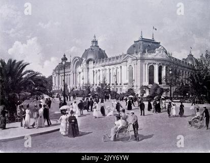 Ausstellung Universelle (Weltausstellung) Paris, 1900; Schwarz-Weiß-Foto: Der kleine Palast. Stockfoto