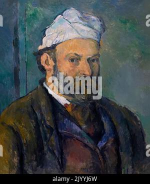 Selbstportrait, Selbstportrait, Paul Cezanne, um 1878-1880, Neue Pinakothek, München, Deutschland, Europa Stockfoto