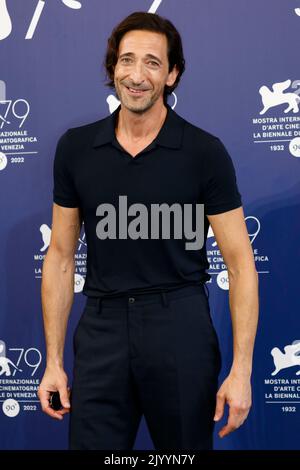 Adrien Brody nimmt am 07. September 2022 an der Fotoschau von „Blonde“ während des Internationalen Filmfestivals von Venedig 79. im Palazzo del Casino auf dem Lido in Venedig, Italien, Teil. Stockfoto