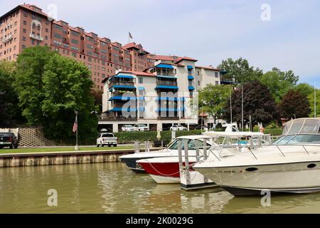 Westlake Apartments und The Villas by Rocky River in Rocky River, Ohio Stockfoto