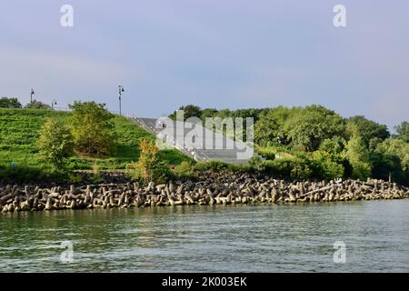 Solstice Steps im Lakewood Park in Lakewood, Ohio, am Lake Erie Stockfoto