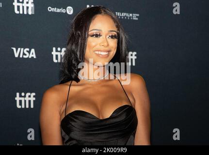 Toronto, Kanada. 08. September 2022. Lady London nimmt an der „On the Come Up“-Premiere während des Toronto International Film Festival 2022 im Princess of Wales Theatre am 08. September 2022 in Toronto, Ontario, Teil. Foto: PICJER/imageSPACE/Sipa USA Kredit: SIPA USA/Alamy Live News Stockfoto