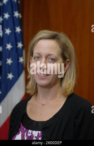 Porträt von Teresa Payne, stellvertretende stellvertretende Asiatische Sekretärin, Büro für Regulierungsangelegenheiten und Industriebau, Büro für Wohnungsbau. Stockfoto