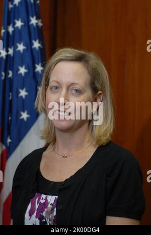 Porträt von Teresa Payne, stellvertretende stellvertretende Asiatische Sekretärin, Büro für Regulierungsangelegenheiten und Industriebau, Büro für Wohnungsbau. Stockfoto