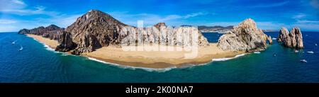 Schöne Panorama-Luftaufnahme von Cabo San Lucas, Baja California Stockfoto