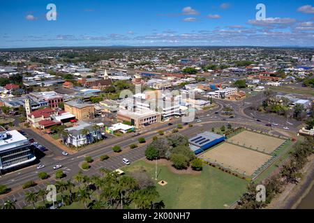 Bowls Club am Ufer des Burnett River Bundaberg Queensland Australia Stockfoto