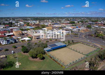 Bowls Club am Ufer des Burnett River Bundaberg Queensland Australia Stockfoto